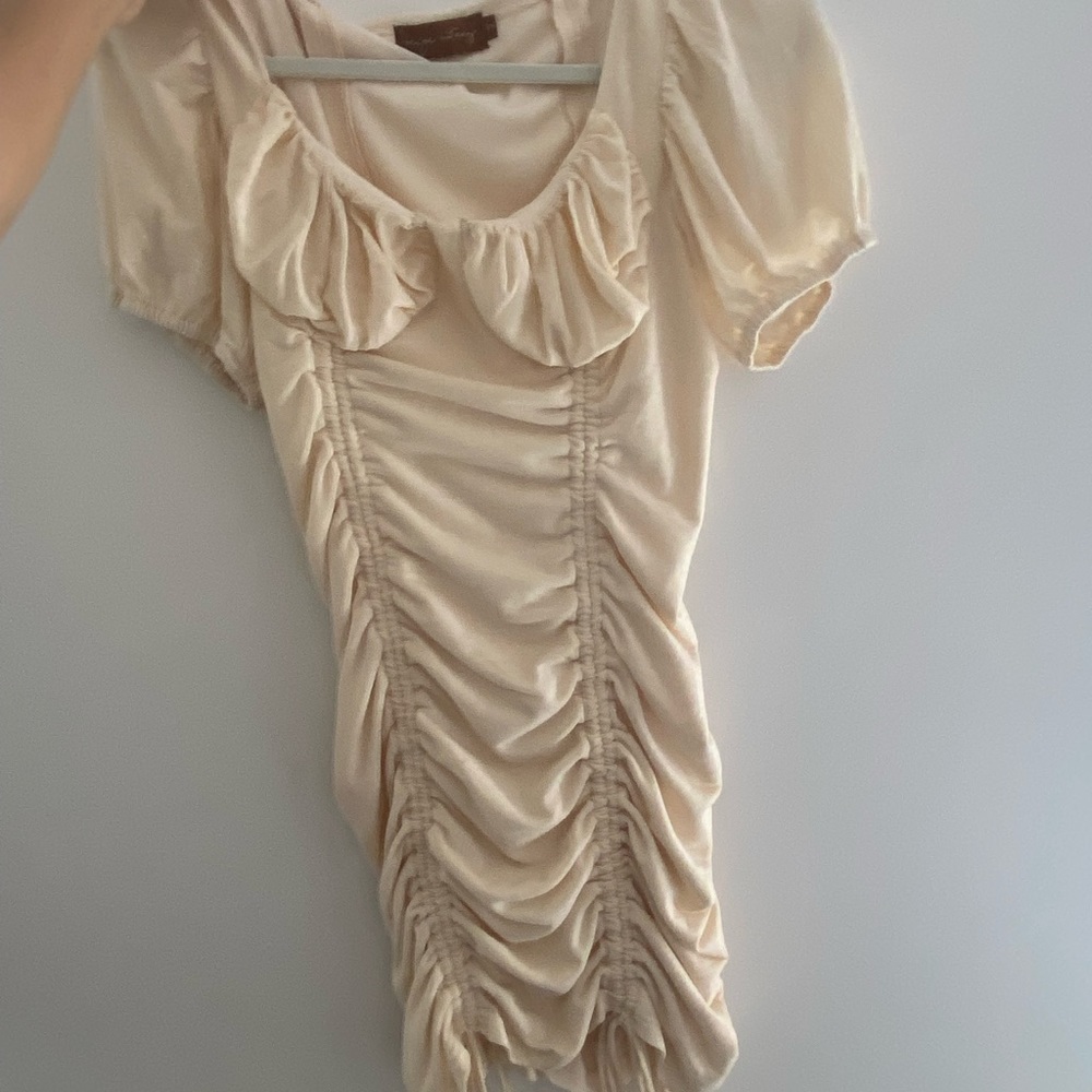 Isabelle’s cabinet dress ivory.  So cute